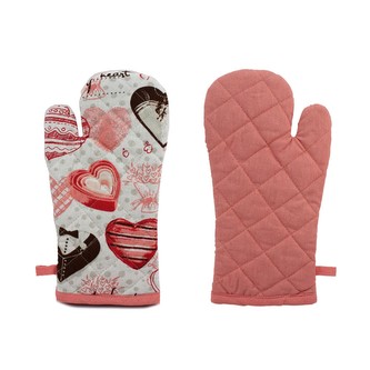 HOME ELEMENTS Kuchyňská chňapka s magnetem 18*32 cm, Srdíčka 2021