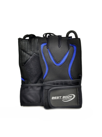 Best Body nutrition - Fitness rukavice Top grip modré - velikost XL