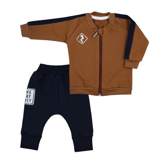 Kojenecké tepláčky a mikinka Koala One Way Only hnědá - velikost 62 (3-6m)