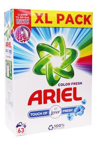 Prací prostředek Ariel Lenor 4,725kg 63dávek BOX