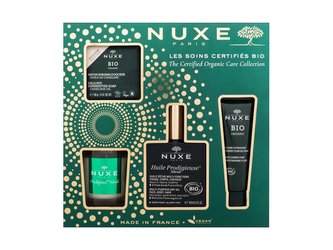 NUXE Huile Prodigieuse suchý olej Huile Prodigieuse Néroli 100 ml + tuhé mýdlo Bio Delicate Superfatted Soap 100 g + pleťový fluid Bio Skin Correcting Moisturising Fluid 50 ml + svíčka Prodigieuse Néroli 70 g