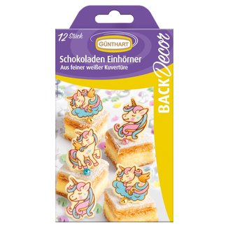Čokoládová dekorace jednorožci 12ks 10345 - Gunthart