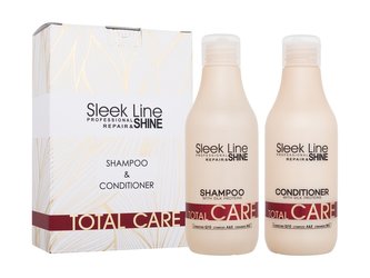Stapiz Sleek Line šampon Sleek Line Total Care 300 ml + kondicionér Sleek Line Total Care 300 ml