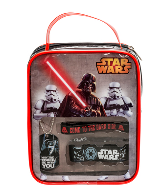 Dárkový set řetízek na krk se psí známkou a náramky Star Wars|Hvězdné Války: Darth Vader