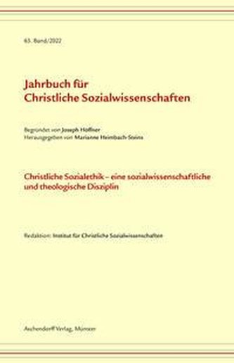 Jahrbuch für christliche Sozialwissenschaften / Jahrbuch für Christliche Sozialwissenschaft, Band 63/2022