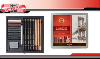Koh-i-noor kreslířská umělecká souprava GIOCONDA 24 ks v plechové krabičce Koh-i-noor kreslířská umělecká souprava GIOCONDA 24 ks v plechové krabičce