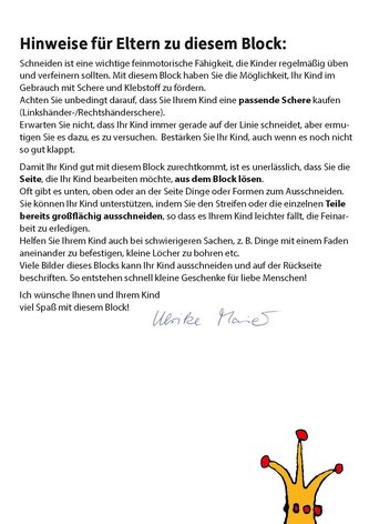 Kindergartenblock - Schneiden, kleben, basteln ab 4 Jahre, A5-Block