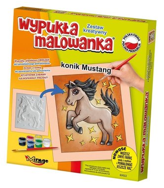 Wypukła malowanka Konik Mustang Wypukła malowanka Konik Mustang