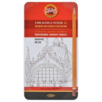 Koh-i-noor souprava grafitových tužek technických GRAPHIC