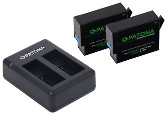 PATONA nabíječka pro digitální kamer Dual GoPro Hero 9/Hero 10/Hero 11 + 2x aku 1730 mAh