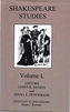 Shakespeare Studies, Volume L