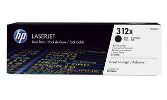 HP tisková kazeta černá CF380XD dual pack (2x4400str)