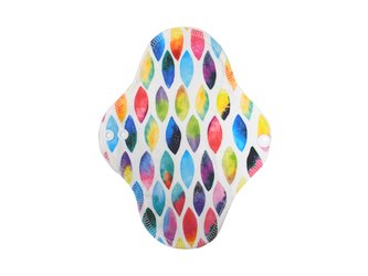 Slipová vložka (Bavlněné froté s PUL) - Duhové šupinky (bavlněný úplet)