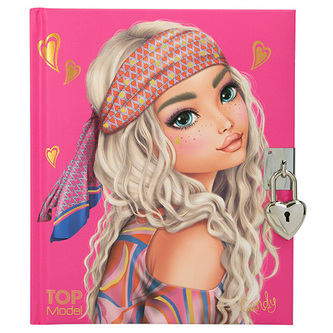 Deníček se zámkem Top Model, Růžový, Candy