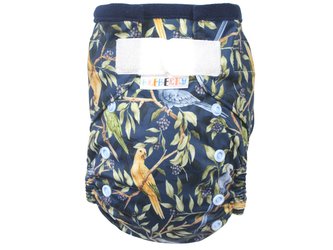 Kapsová plenka (M), bez křidélek - Papoušek Indigo SZ