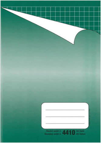 Školní sešit BOBO 4410 bezdřevý