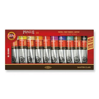 Koh-i-noor barvy olejové PRAHA souprava 10 x 40 ml