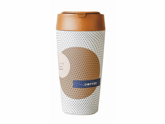 Bioloco Ekologický cestovní hrnek Time for coffee 420 ml
