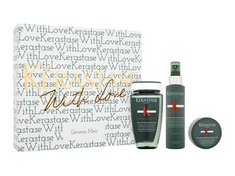 Kérastase Genesis Homme šampon Genesis Homme Daily Purifying Fortifying Shampoo 250 ml + sprej na vlasy Genesis Homme Strength and Thickness Boosting Spray 150 ml + modelovací hlína na vlasy Genesis Homme Instant Thickening Molding Clay 75 ml