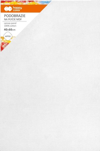 Podobrazie bawełniane 40x60cm białe HAPPY COLOR