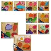 Dřevěné potraviny na krájení