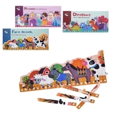 Dřevěné puzzle s abecedou