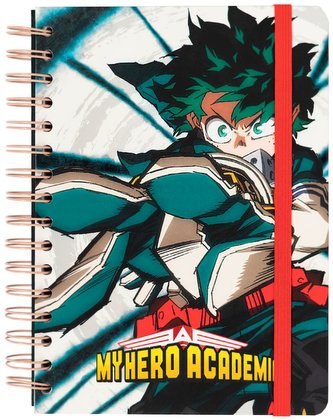 Poznámkový blok My Hero Academia: Izuku Midorija Kroužková vazba (A5 14,8 x 21,0 cm)