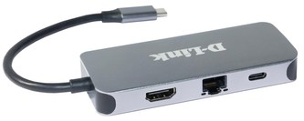 D-Link DUB-2335 USB-C Hub with HDMI, Gigabit Ethernet and 3x USB3.0, mini docking station