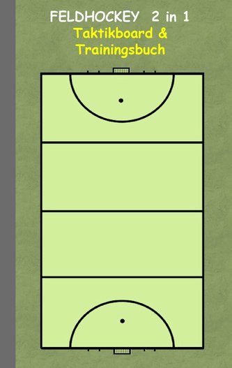 Feldhockey  2 in 1 Taktikboard und Trainingsbuch