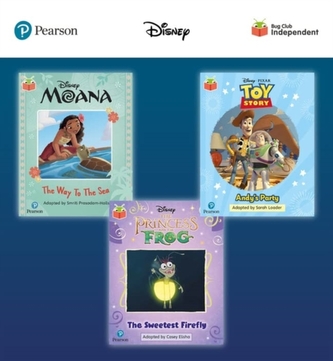 Pearson Bug Club Disney Year 1 Pack E, including decodable phonics readers for phase 5; Moana: The Way to the Sea, Toy S