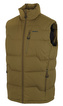 Pánská péřová vesta na zip Deep M dk. khaki - XXL