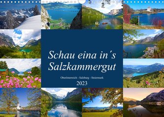 Schau eina in´s Salzkammergut (Wandkalender 2023 DIN A3 quer)