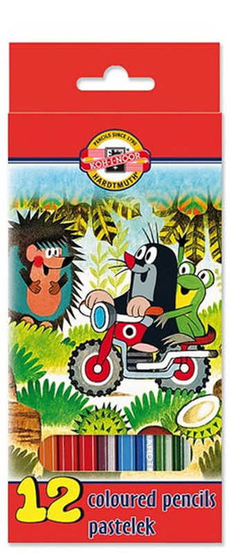 Koh-i-noor pastelky Krtek 12 ks, dlouhé