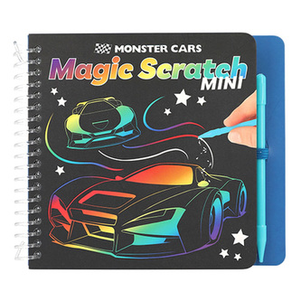 Škrabací sešit Monster Cars Magic, Bloček + škrabátko