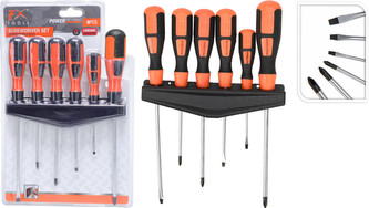 Šroubováky sada 6 ks CrV v plastovém držáku