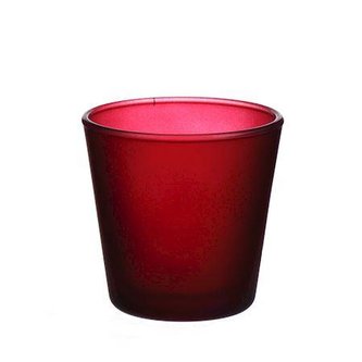 SVÍCEN NA ČAJOVOU SVÍČKU "DENVER" 7,5X7,2CM BORDÓ