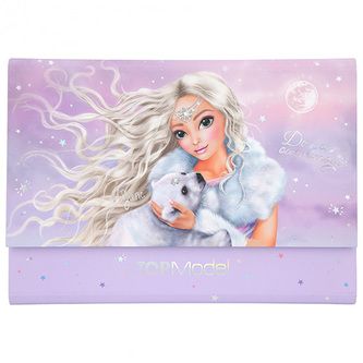 Dopisní sada Top Model, Růžovo-filalová, June + medvídě Dopisní sada Top Model, Růžovo-filalová, June + medvídě