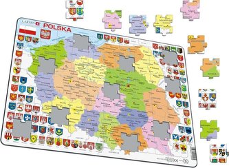 Układanka Mapa Polska polityczna Maxi