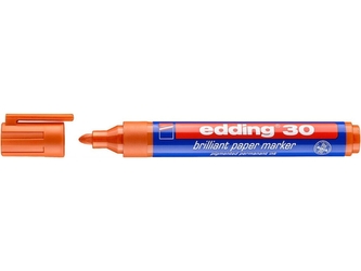 Permanentní popisovač EDDING 30, oranžový