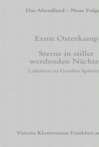 Sterne in stiller werdenden Nächten