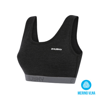 Merino termoprádlo Podprsenka black - L