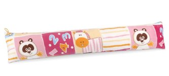 LIN - těsnicí válec - růžový patchwork - 15x85cm