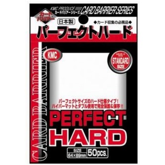 KMC Standard Sleeves - Perfect Hard (50 Sleeves)