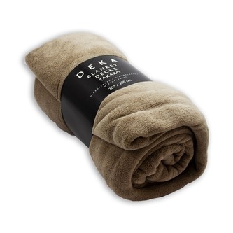 HOME ELEMENTS Deka 200x230cm, mikroflanel, khaki