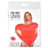 BALÓNEK FÓLIOVÝ - SRDCE GIGANT 75CM/6 CM