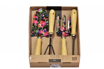 Sada zahradnického náčiní, 4 dílná, černá