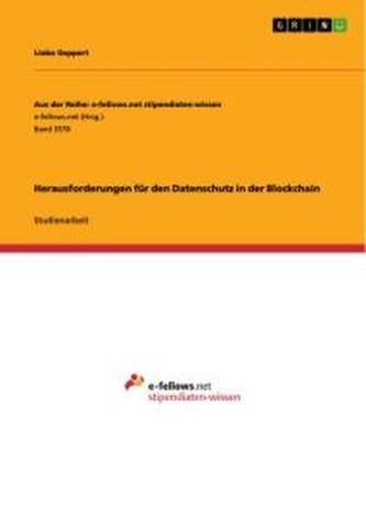 Herausforderungen für den Datenschutz in der Blockchain