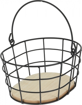 Kovový koš Industriál 9,5x16x20,5 cm