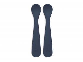 Silikonová lžička 2ks Jeans Blue