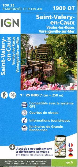 Staint-Valery-en-Caux - Veules-les-Roses 1:25 000